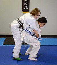 Kids jujitsu students