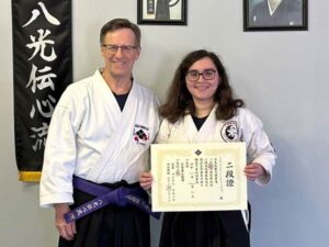 Hakko Denshin Ryu Jujutsu 2nd Degree Black Belt Hannah Fiedler